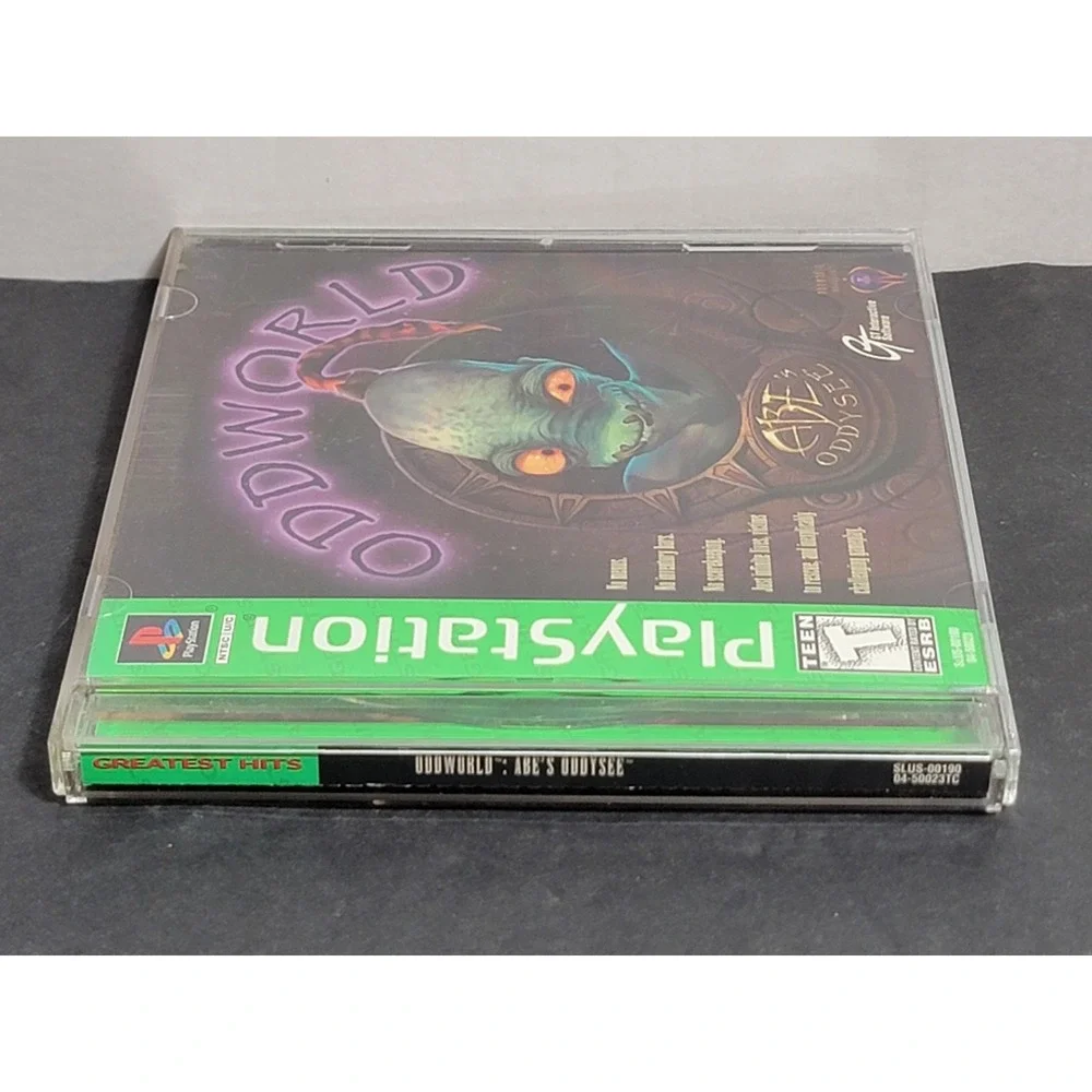 Oddworld Abe's Oddysee Sony PlayStation 1 PS1 1997 Greatest Hits SLUS-00190
